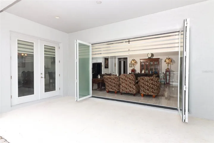 patio with sliding french door
