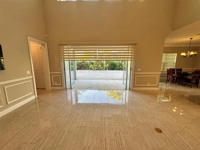 Living room and Sliding French Doors