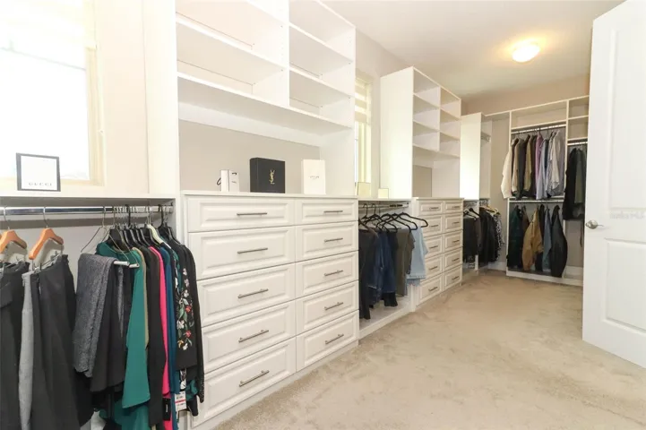 Master walk in closet