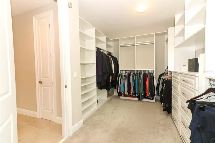 Master walk in closet