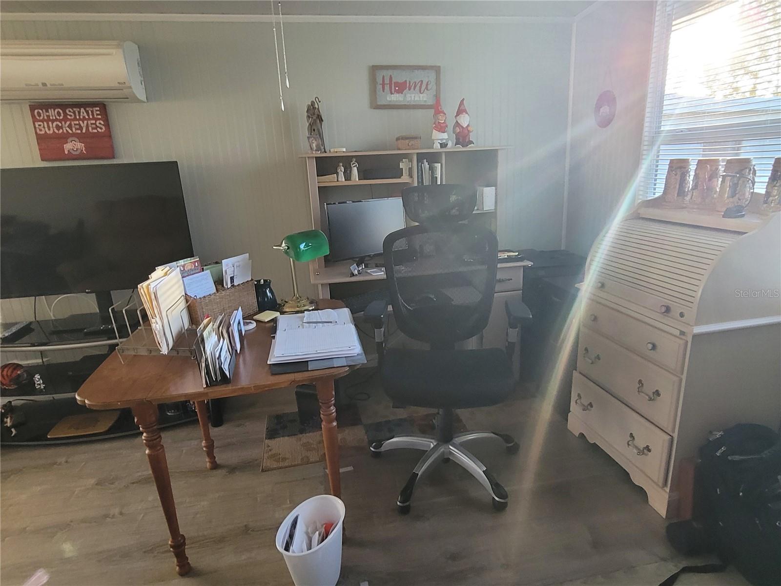 Office in the Florida room.