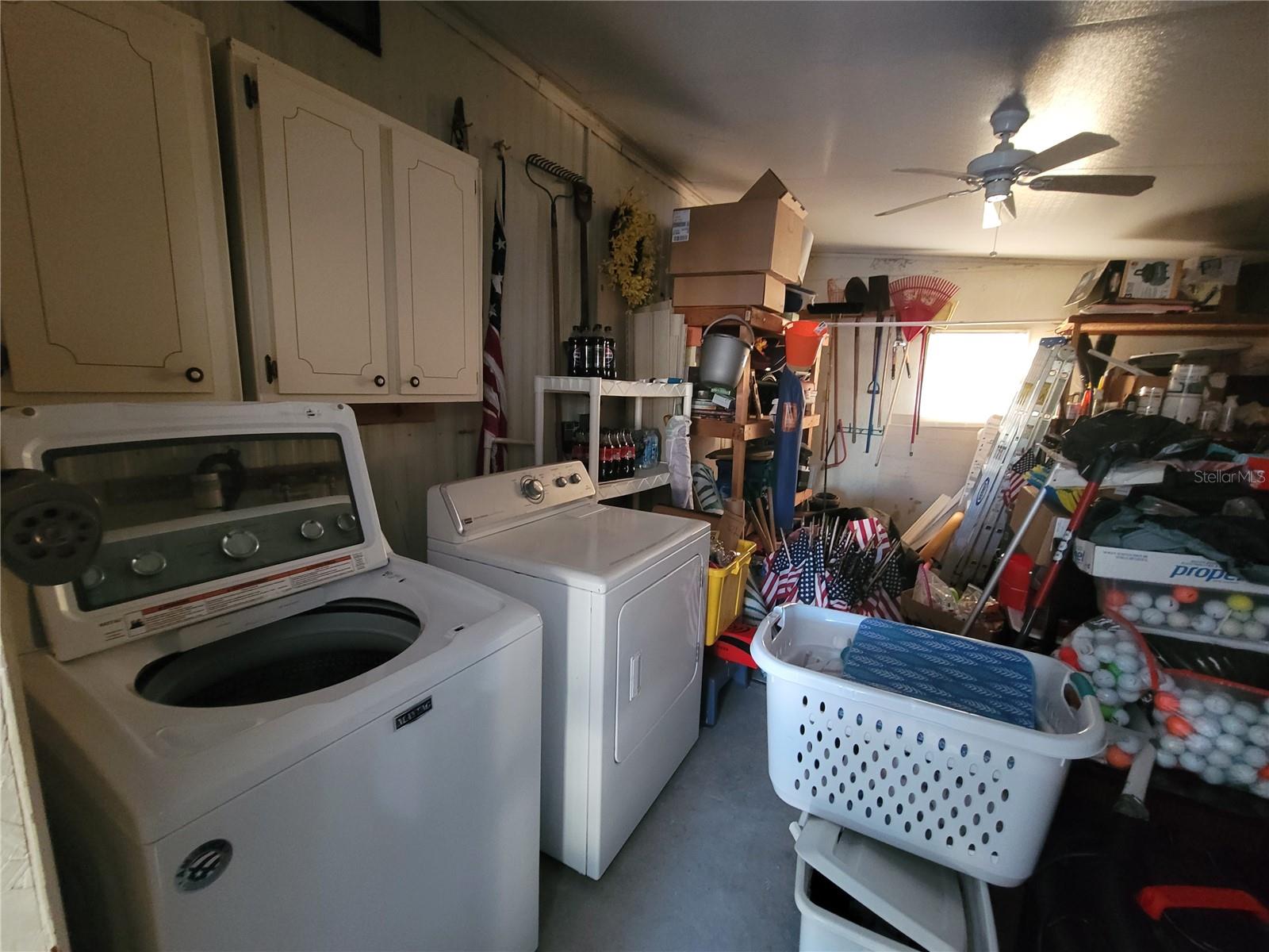 Shed/garage and laundry room