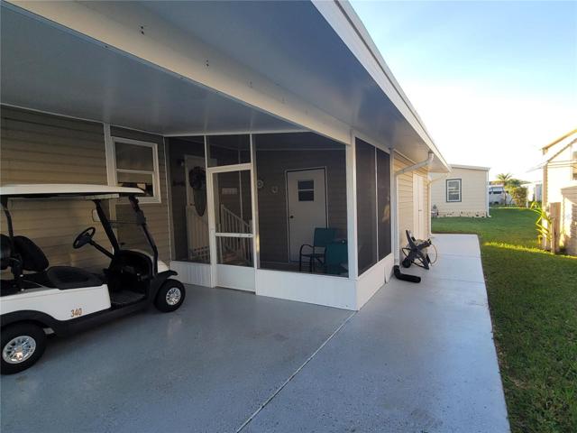 Entry of the house and the shed/garage and the laundry room (Screened porch, facing EW)