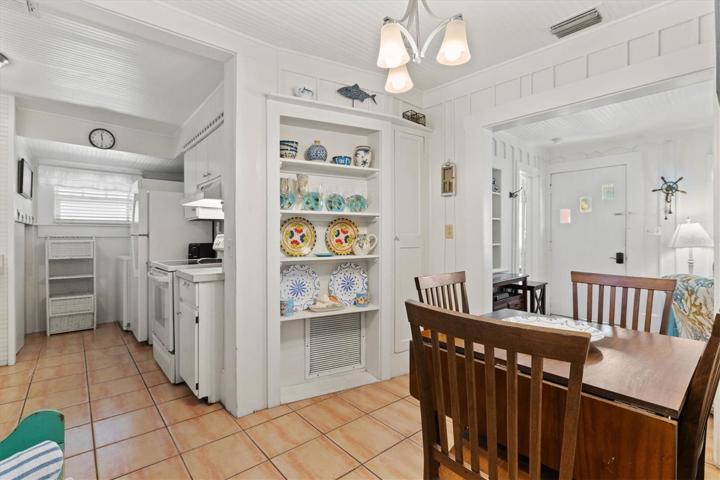 Dining area and kitchen