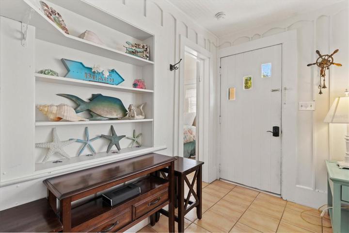 Front entry into living room