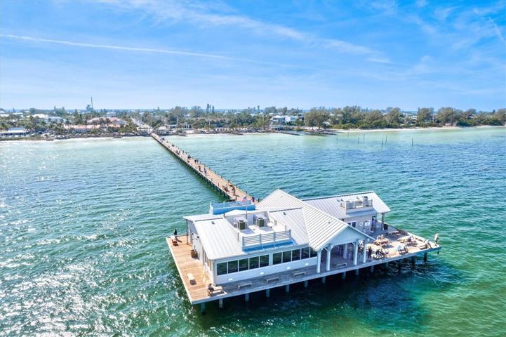 The Anna Maria City Pier at the end of Pine Ave.
