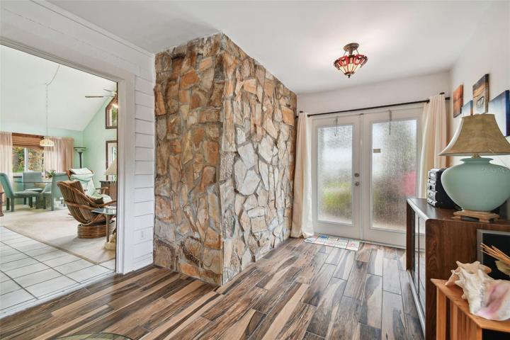 front room view of entry doors