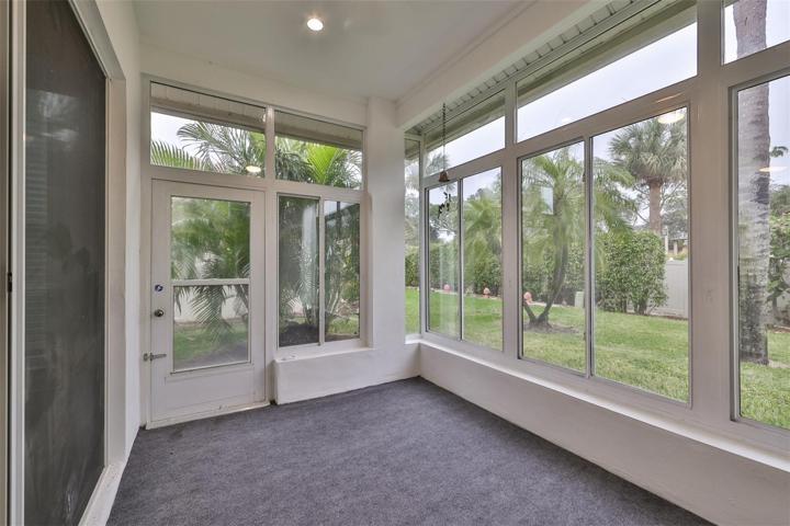 Bright and clean Florida porch