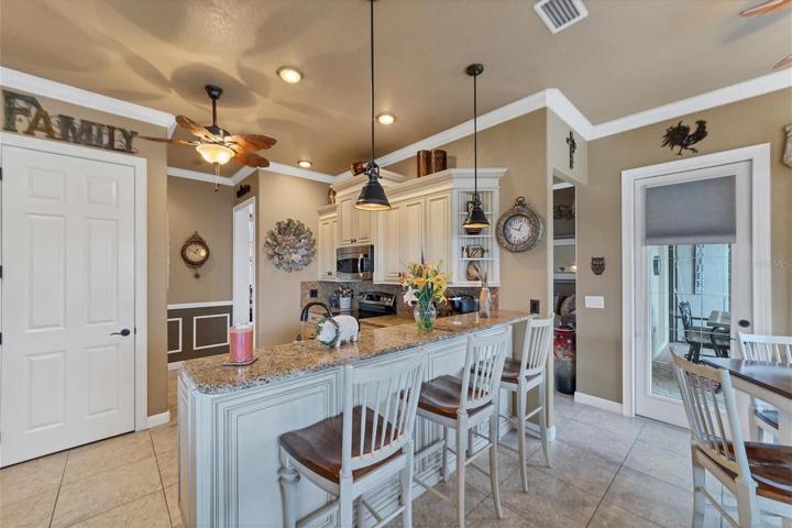 breakfast bar for casual fare