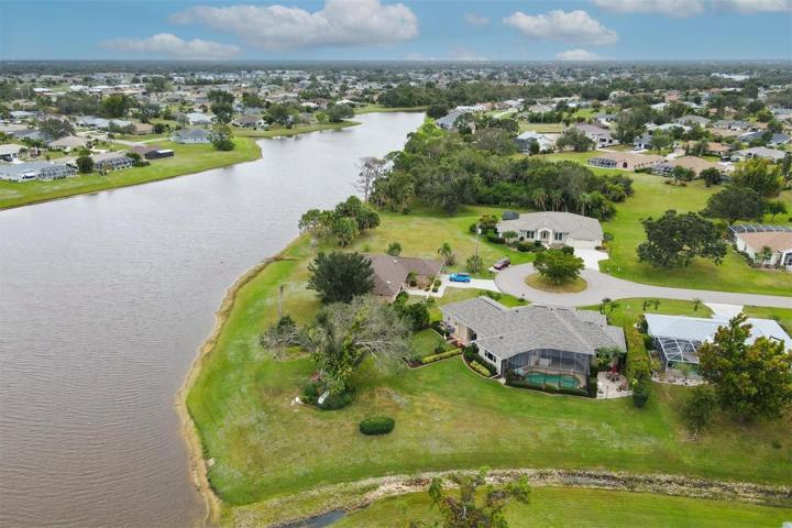 aerial of home and showing other homes in community