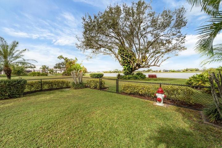 fenced area includes fire hydrant, if you have a dog they'll love it