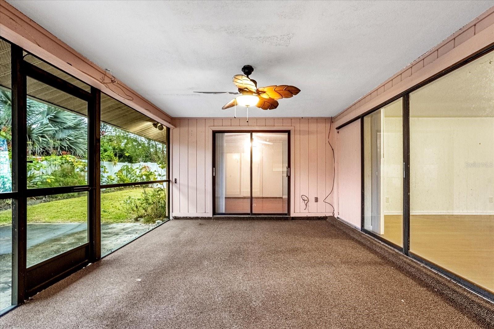 Screened in Covered Patio