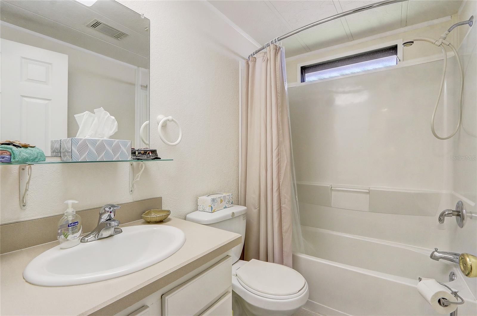 Light and bright guest bath