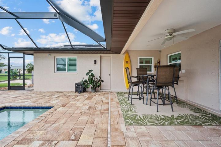 2023 Saltwater Pool and Spa-door to pool bath