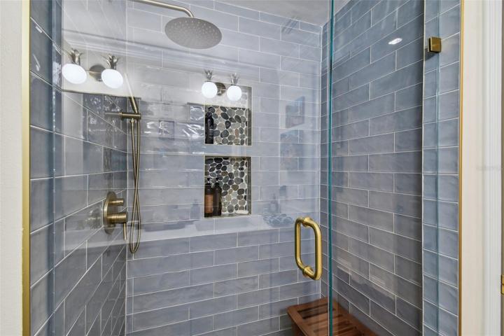 Custom designed walk in shower