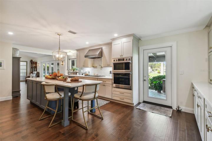 Engineered hardwood flooring throughout the home