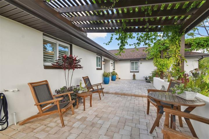 4 Pergolas throughout home