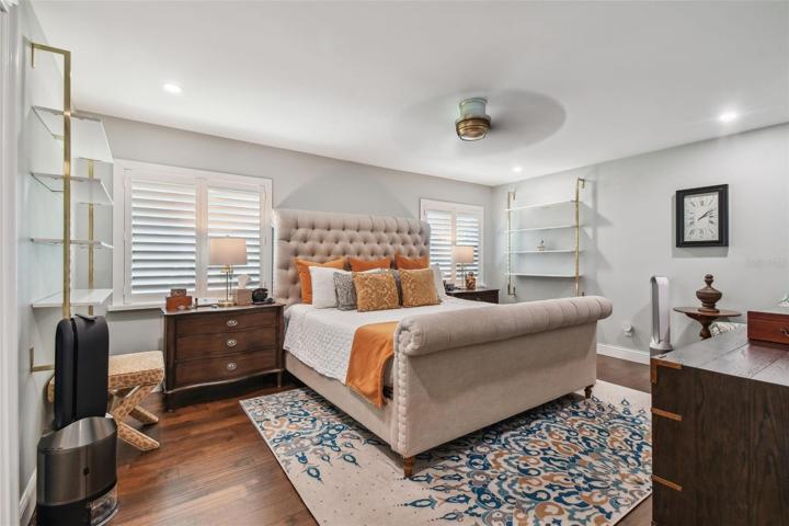 Engineered hardwood flooring, remote controlled ceiling fan/light