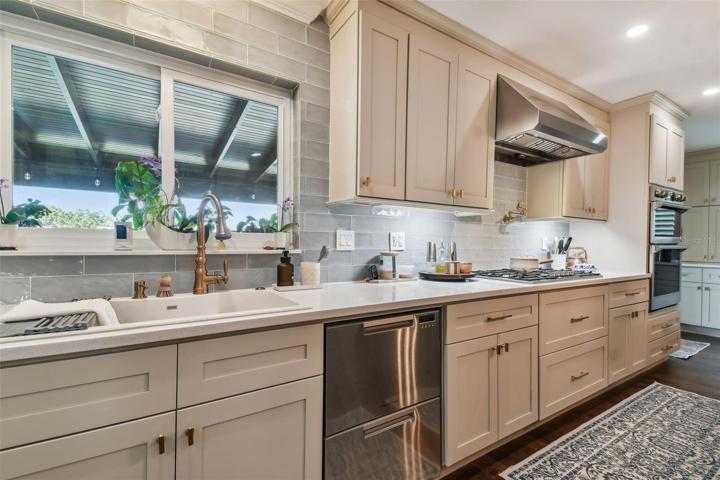 Whole house water softener & filtration system $7,000.  36” Thermador 5 burner gas cook top with water tap, 600 CFM Commercial exhaust hood, dual drawer Fisher-Paykel dishwasher