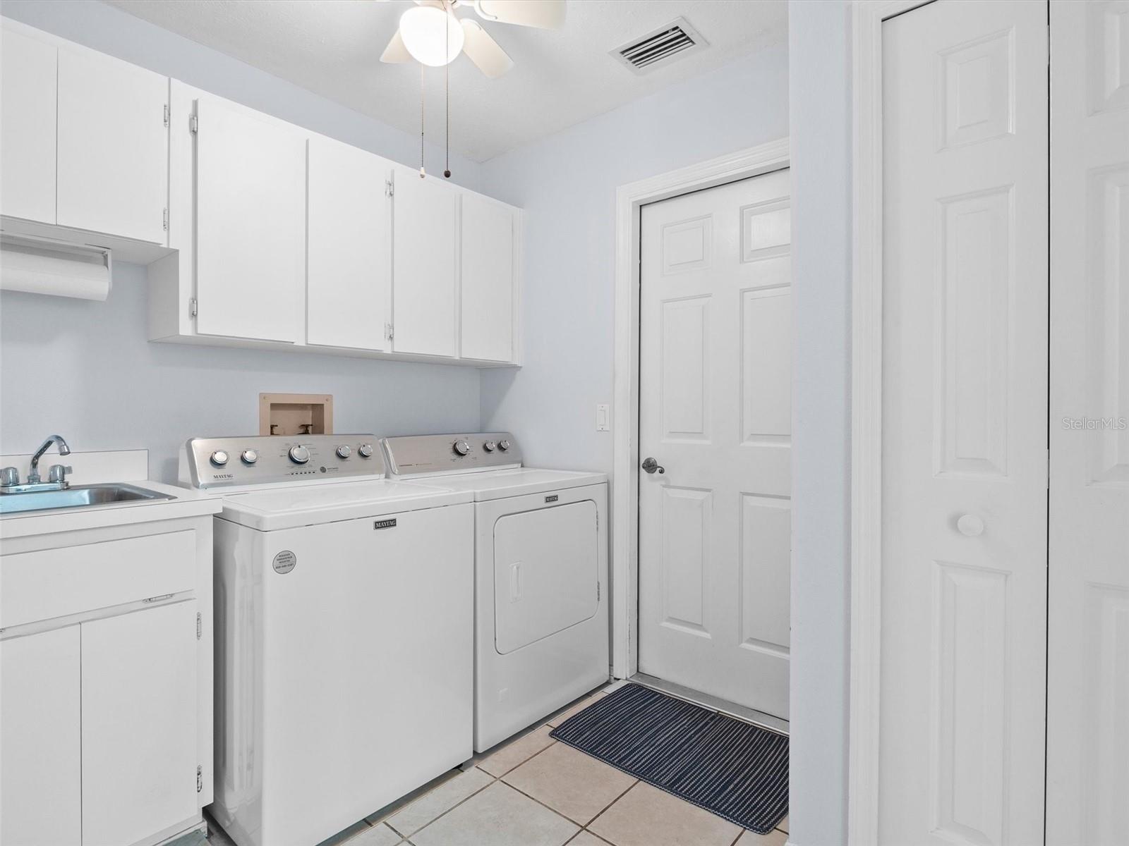 INDOOR LAUNDRY - WITH SINK AND STORAGE CLOSET