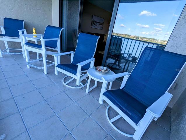 Private Covered Balcony Waterfront