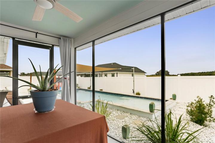 Screened lanai off of the great room.