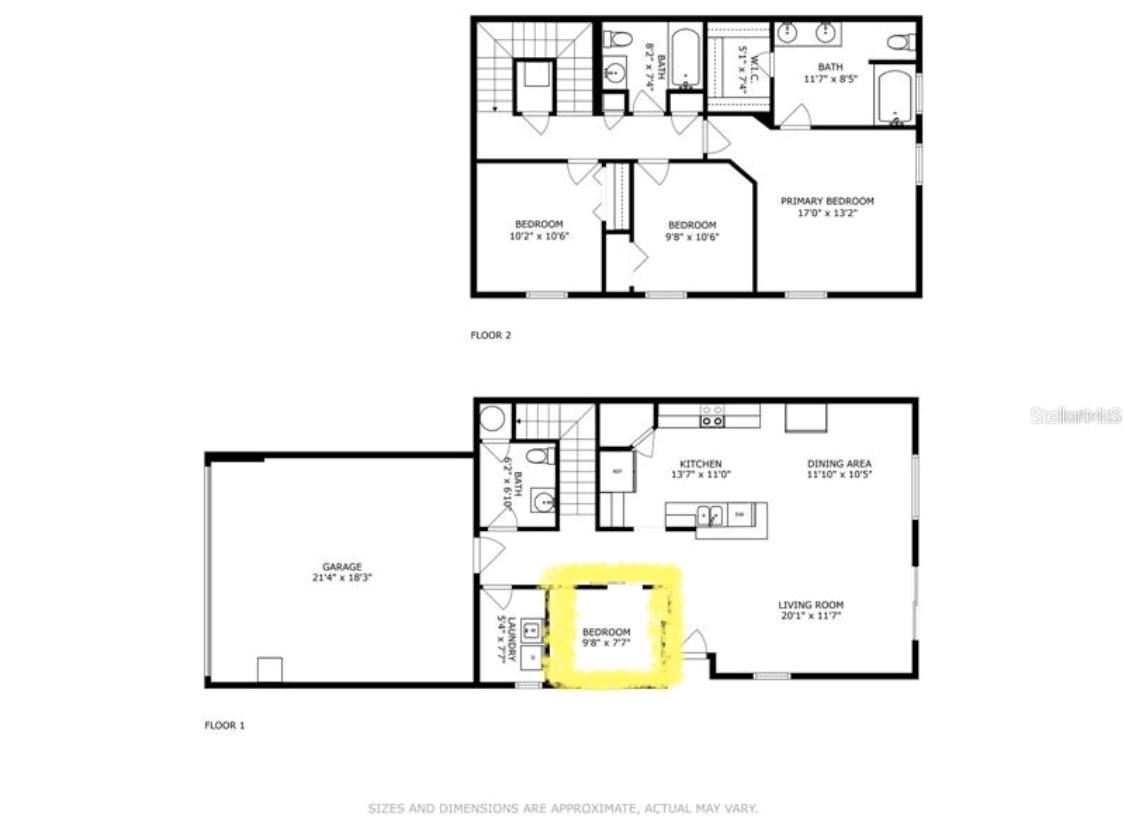 2-STORY FLOOR PLAN WITH REAR COVERED PORCH