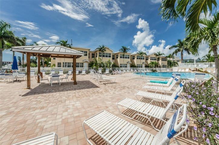 Loungers around the pool