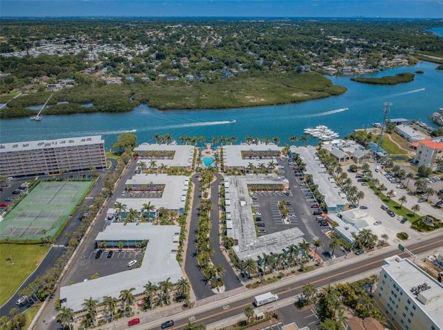 Aerial of resort