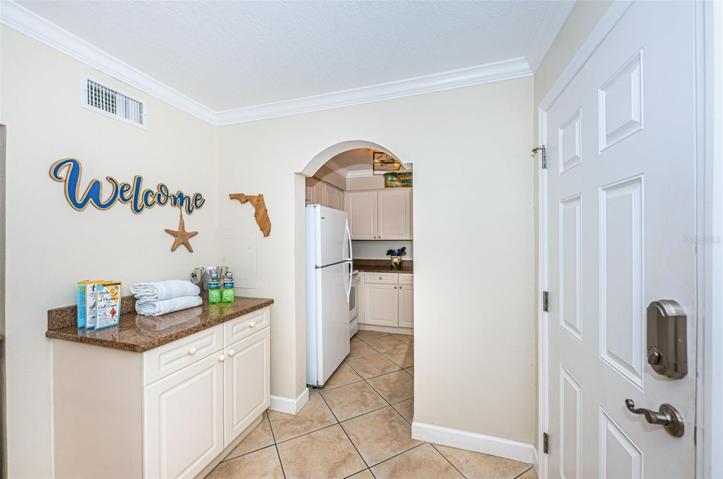 Dry Bar easy access to Kitchen