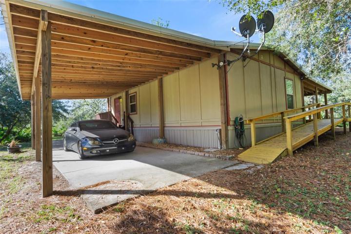 Rear of Cabin/Carport/Rear Porch