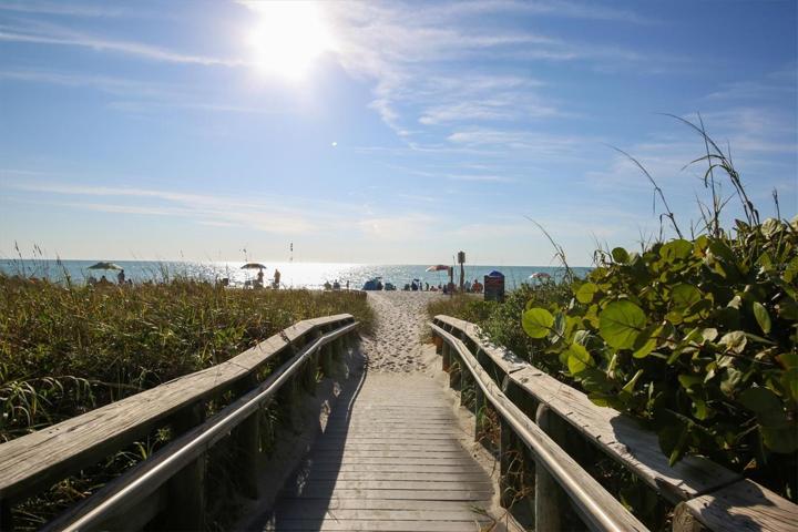 Walkway across dunes to Manasota Key Beach
