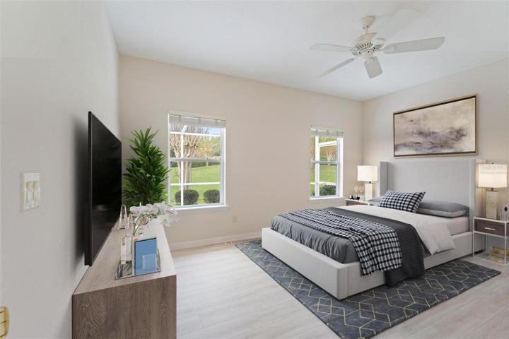 VIRTUALLY STAGED MASTER BEDROOM