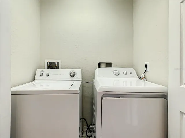 Laundry closet upstairs