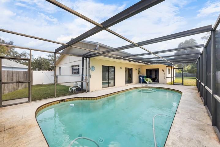 Screened pool and patio