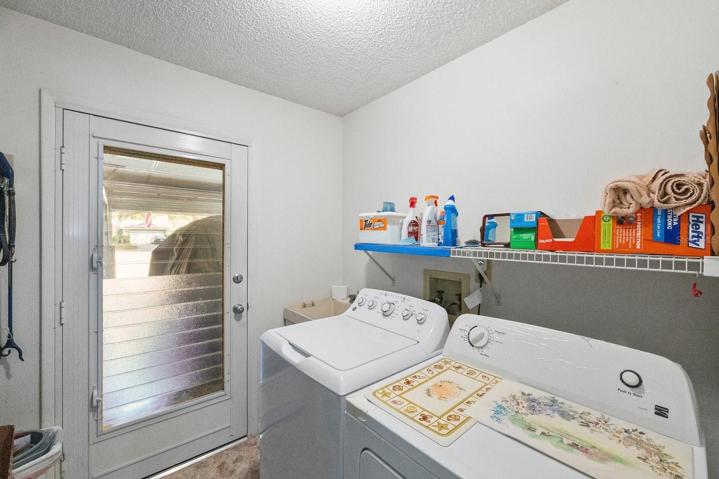 Inside laundry room
