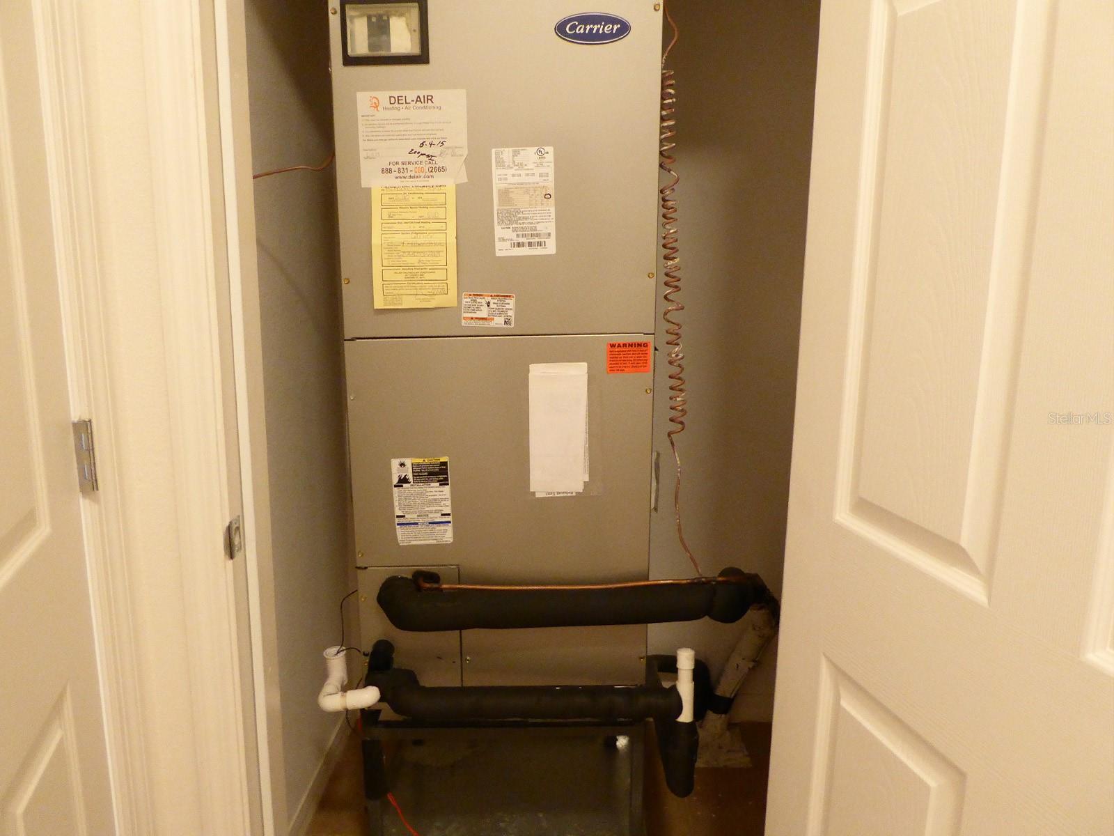 Air handler closet