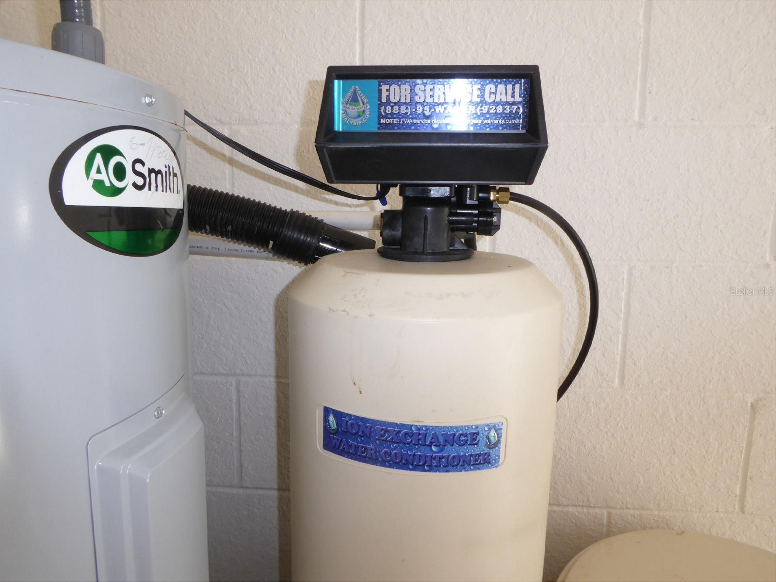 Water treatment system in garage