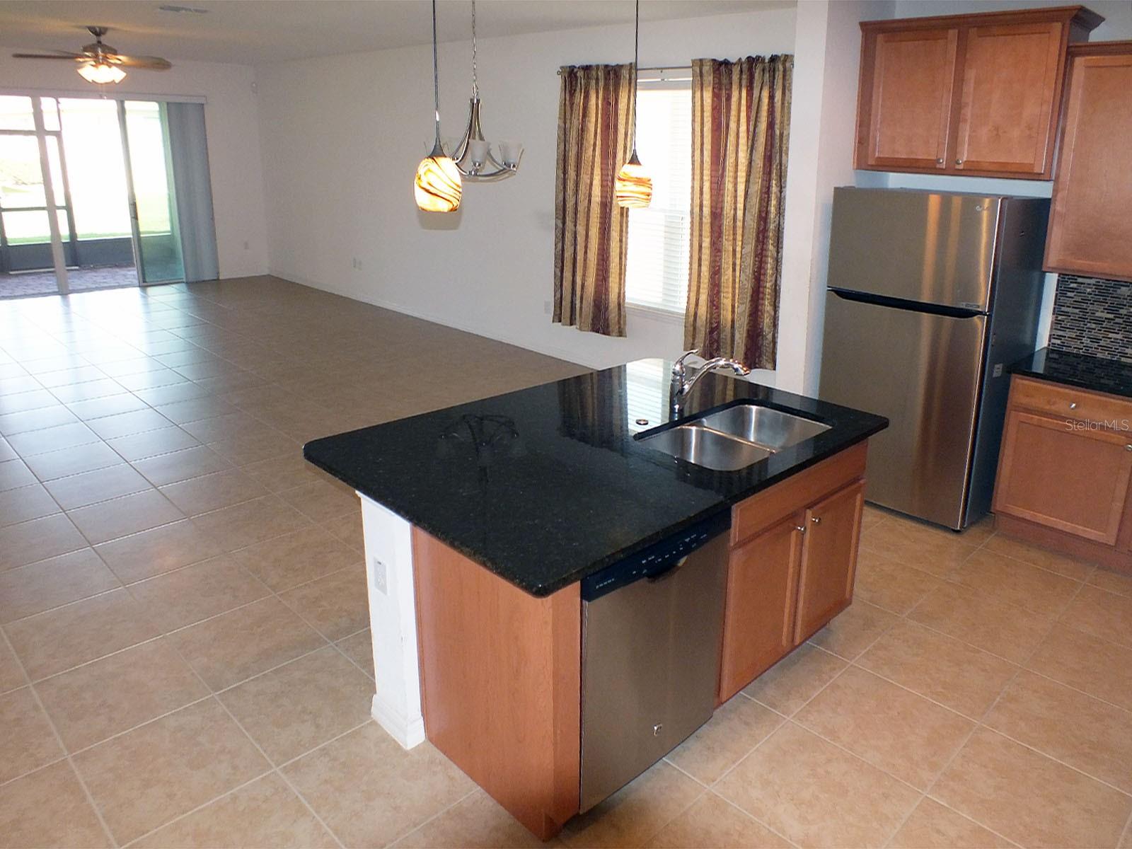 kitchen island with dishwasher