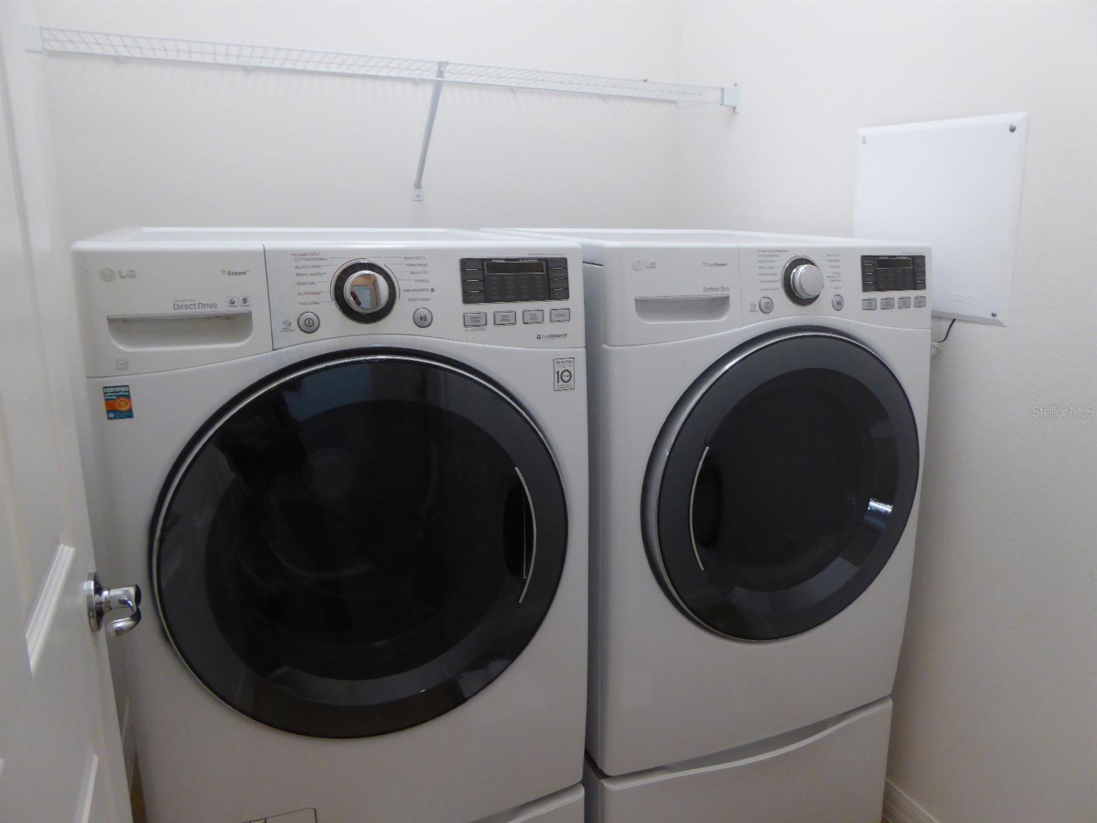 shelving in laundry room