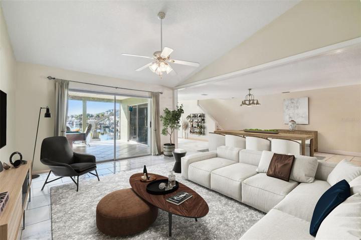 Living room overlooking the gorgeous water views