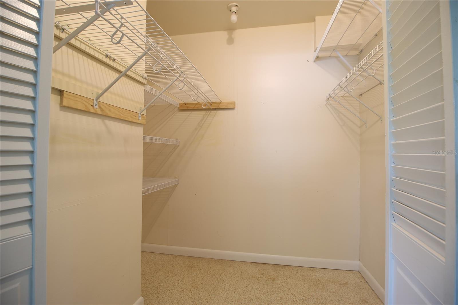 Master walk-in closet