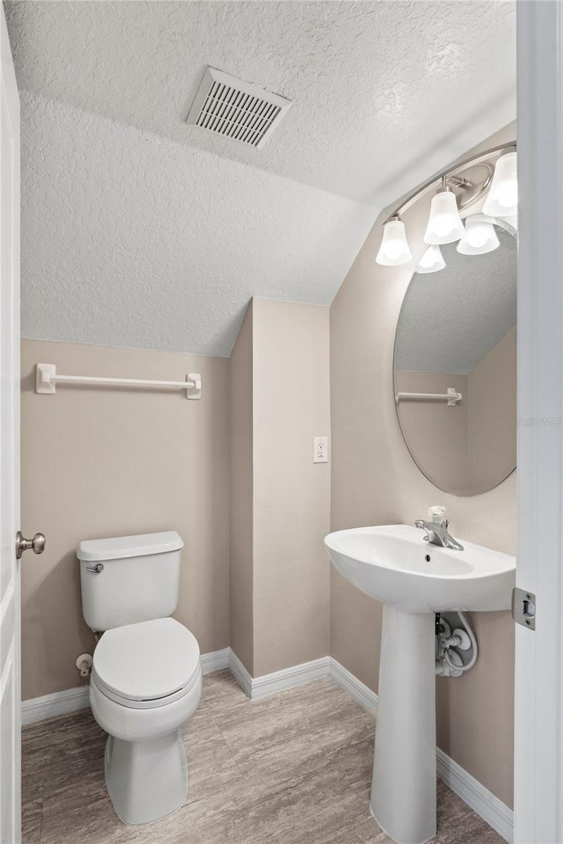 First floor guest half bath