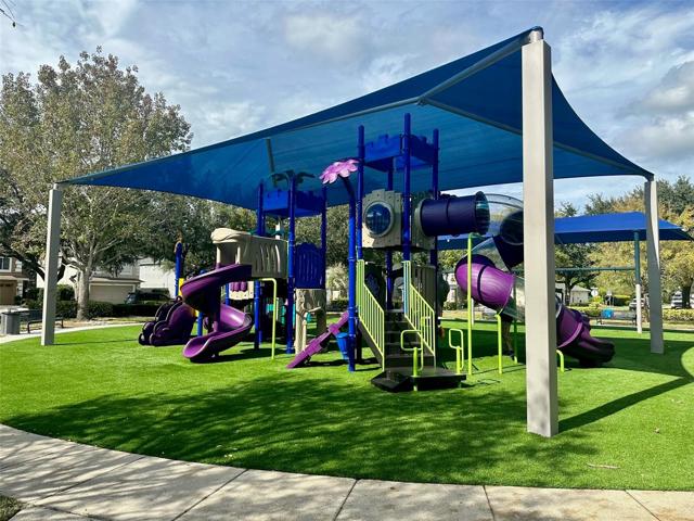 Newly designed community turf playground/park