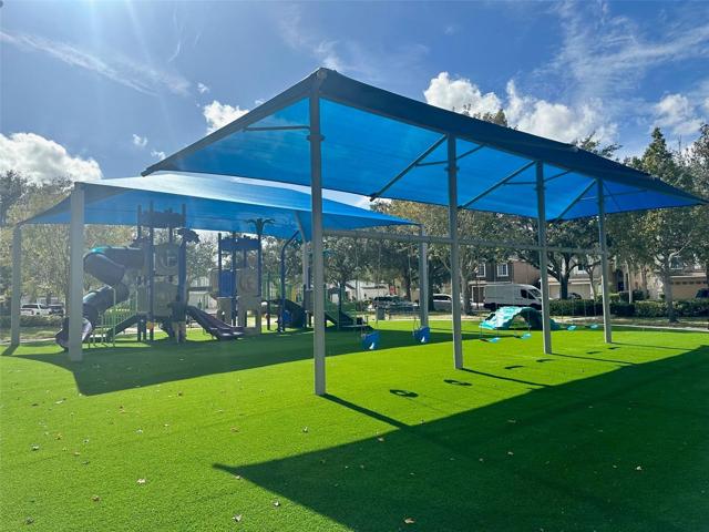 Newly designed community turf playground/park
