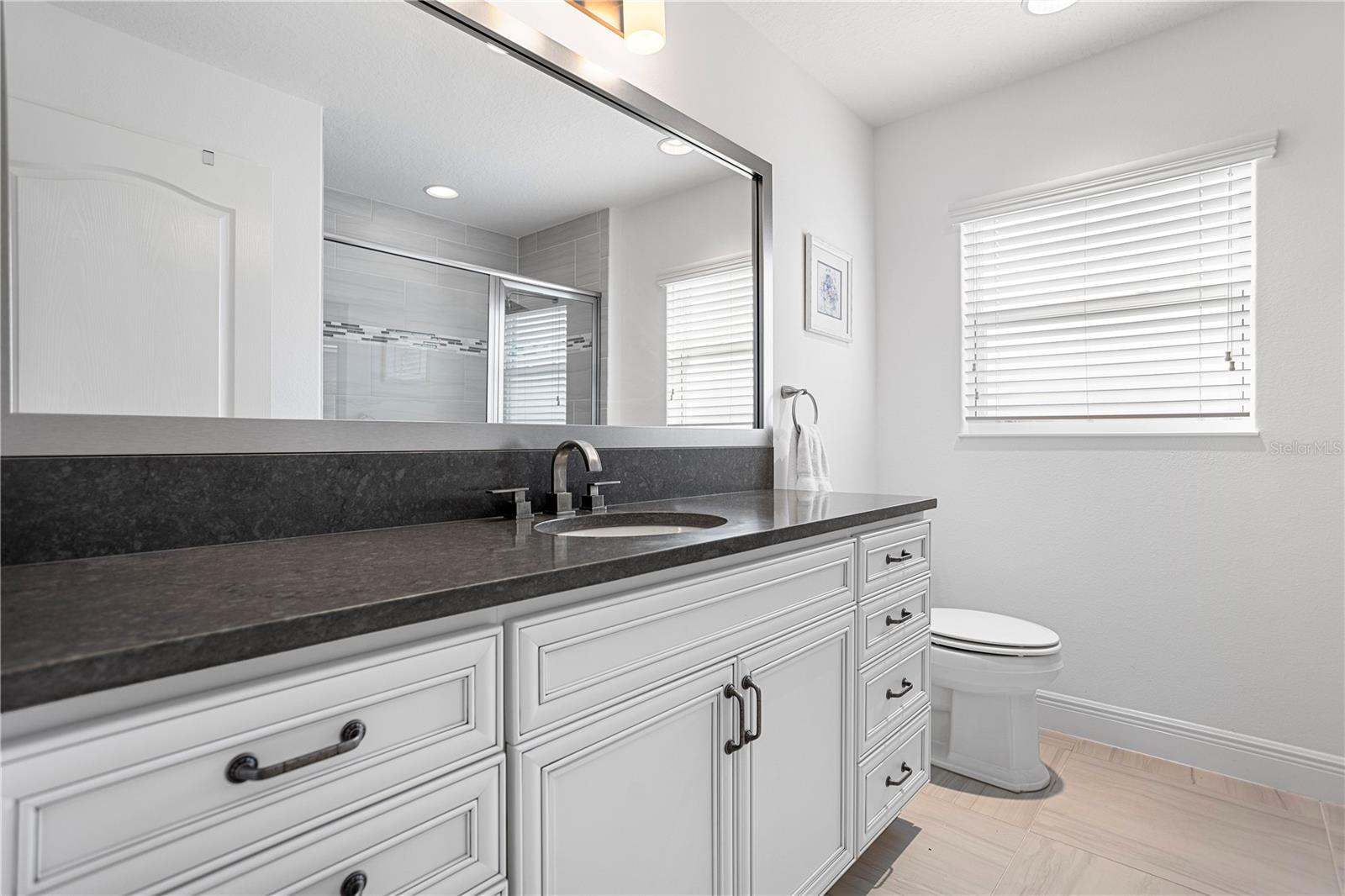 Private Bathroom in In-Law- Suite Quartz Countertop
