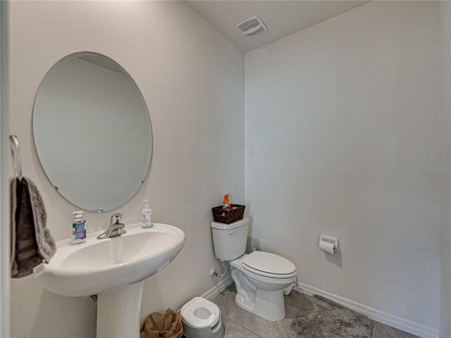 Downtown stairs bathroom