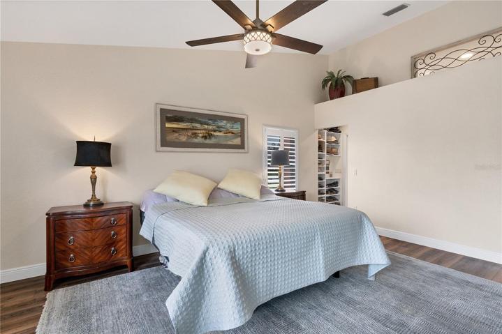 Master Bedroom With New Sliding Door Access to Lanai