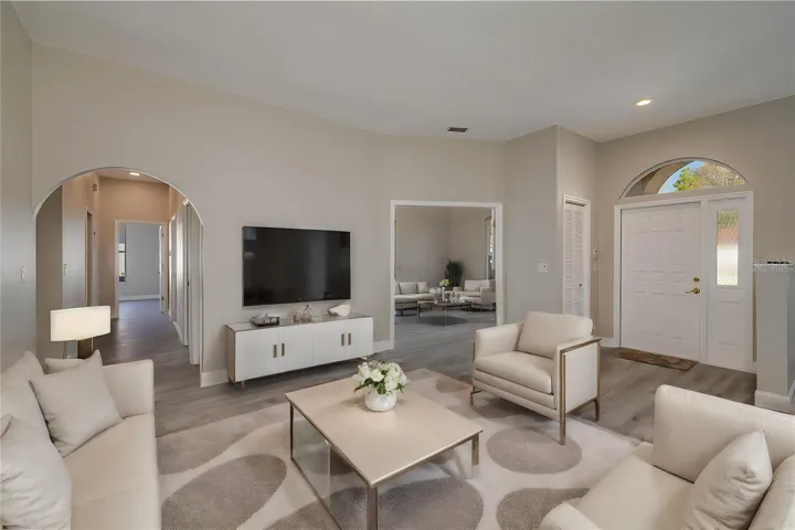 Living Room/Open Concept shown virtually staged