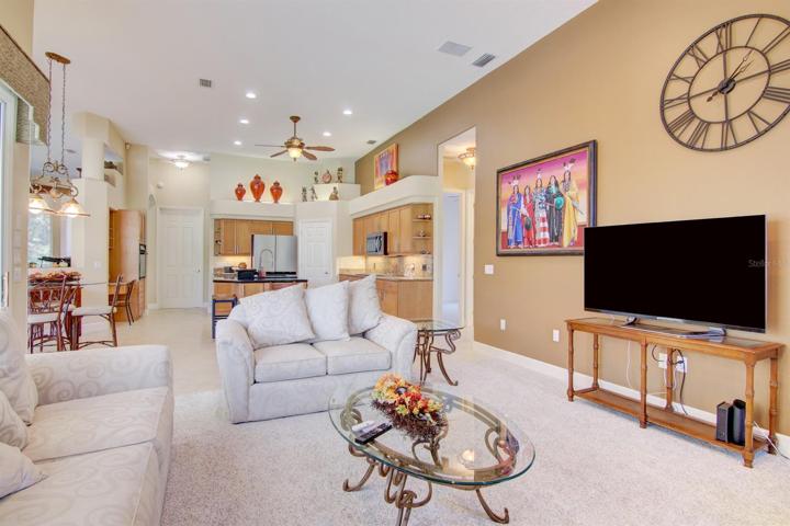 Family room adjoins kitchen